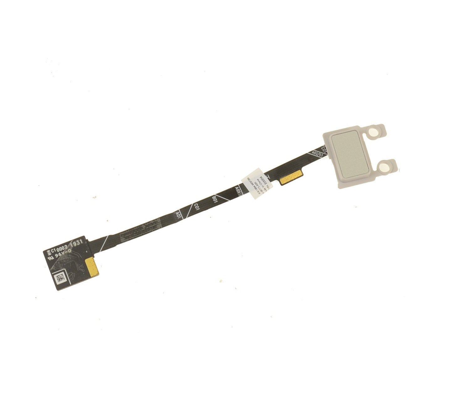Dell Inspiron 7391 2in1 OEM Fingerprint Reader Power Button Board with Cable P/N RXK89, 0RXK89